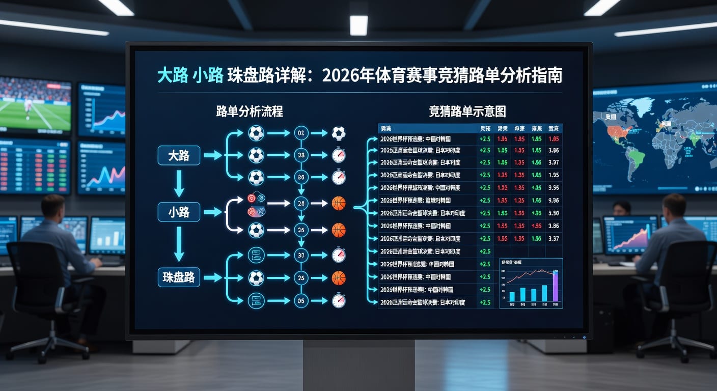 大路小路珠盘路：足球盘口解析与投注策略 (2026世界杯)